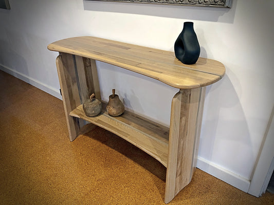 Mixed Oak Console Table With PNG Walnut Feature